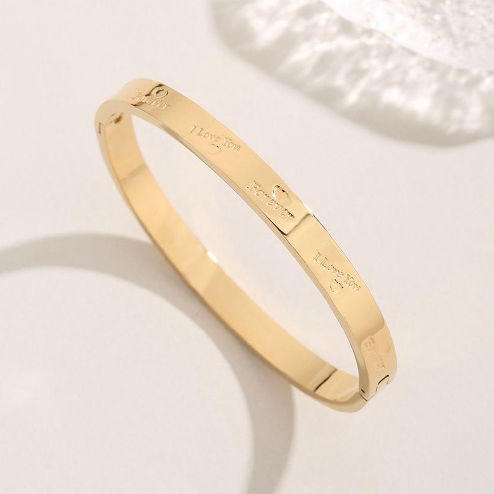 Engraved I Love You Bracelet Bangle